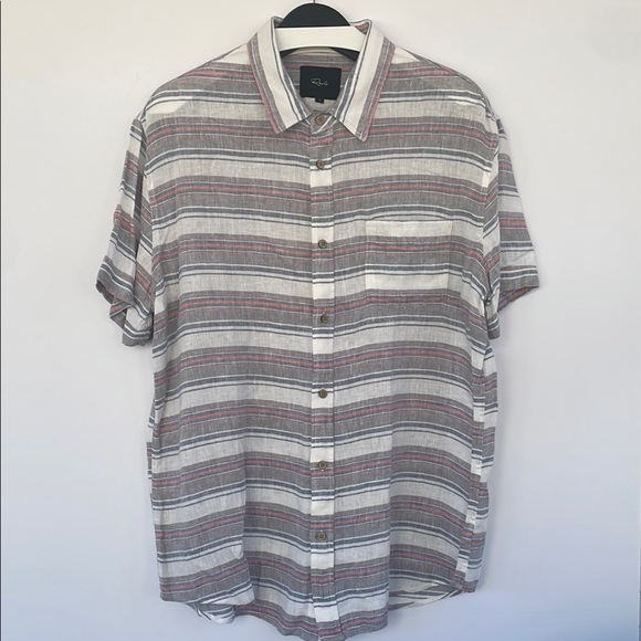 Rails Carson Casual Button Down Linen Shirt Large - Picture 1 of 17